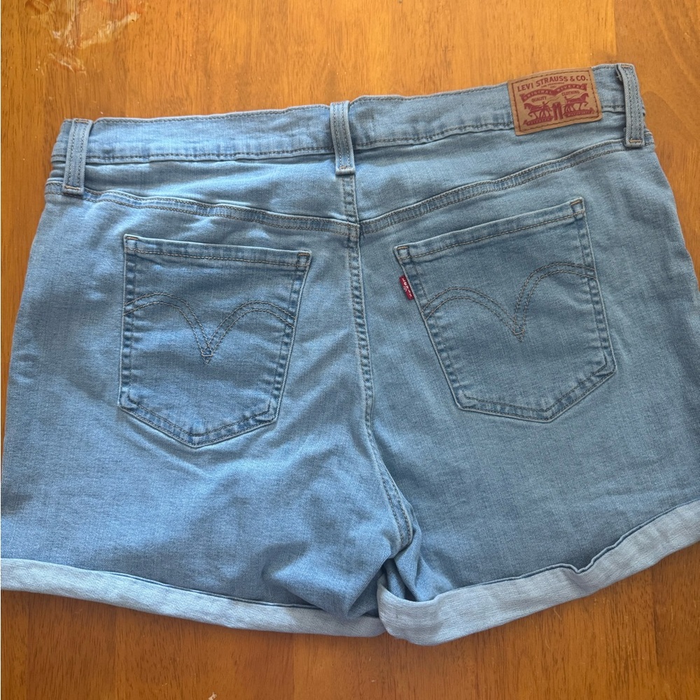 Levi's Light Blue Jean Shorts